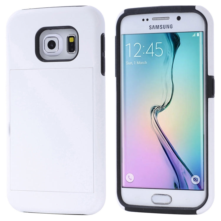 For Galaxy S6 Edge / G925 Solid Color Combination Case with Holder and Card Slot