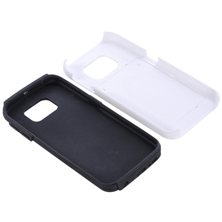 For Galaxy S6 Edge / G925 Solid Color Combination Case with Holder and Card Slot