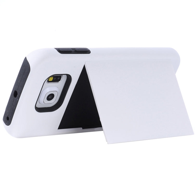 For Galaxy S6 Edge / G925 Solid Color Combination Case with Holder and Card Slot