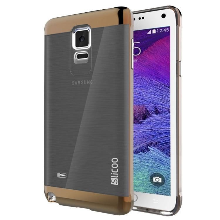 Slicoo Brushed Texture Electroplating Combination Case for Galaxy Note 4 / N910
