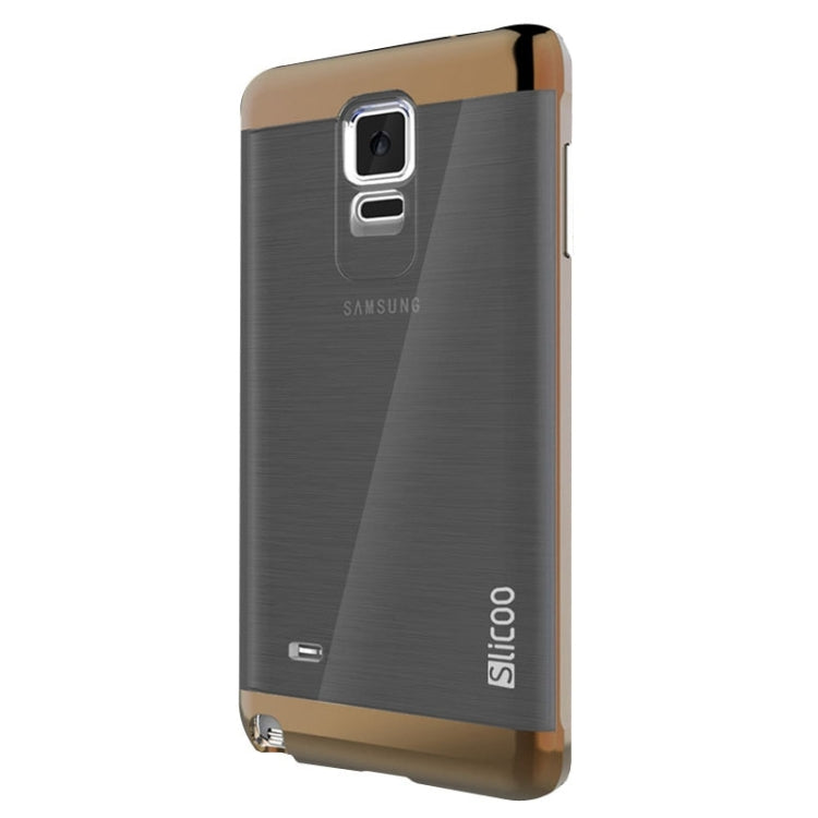 Slicoo Brushed Texture Electroplating Combination Case for Galaxy Note 4 / N910