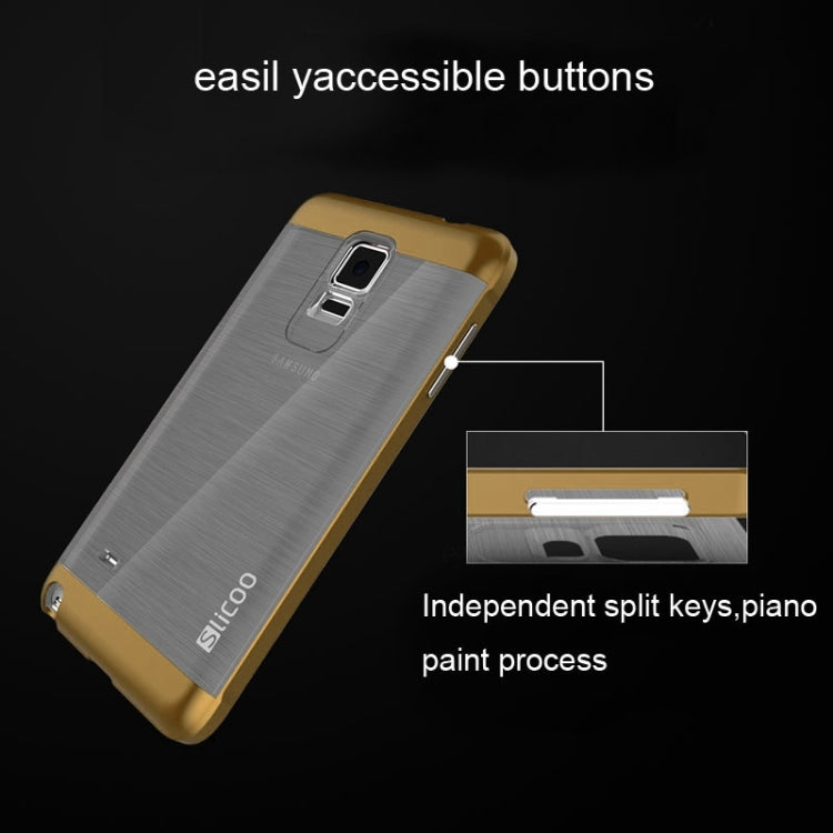 Slicoo Brushed Texture Electroplating Combination Case for Galaxy Note 4 / N910