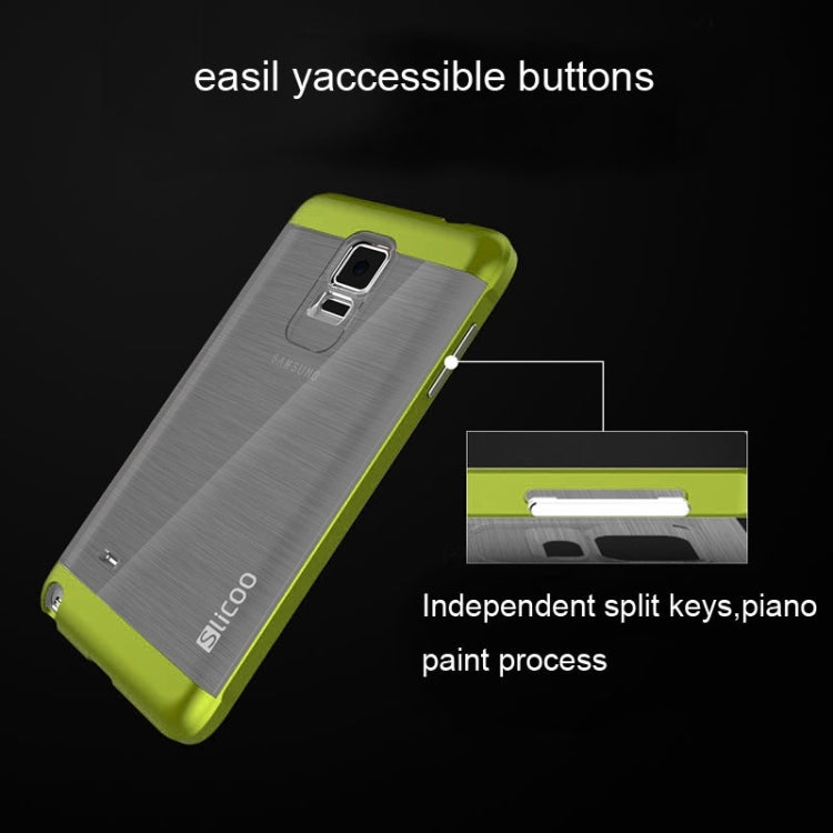 Slicoo Brushed Texture Electroplating Combination Case for Galaxy Note 4 / N910