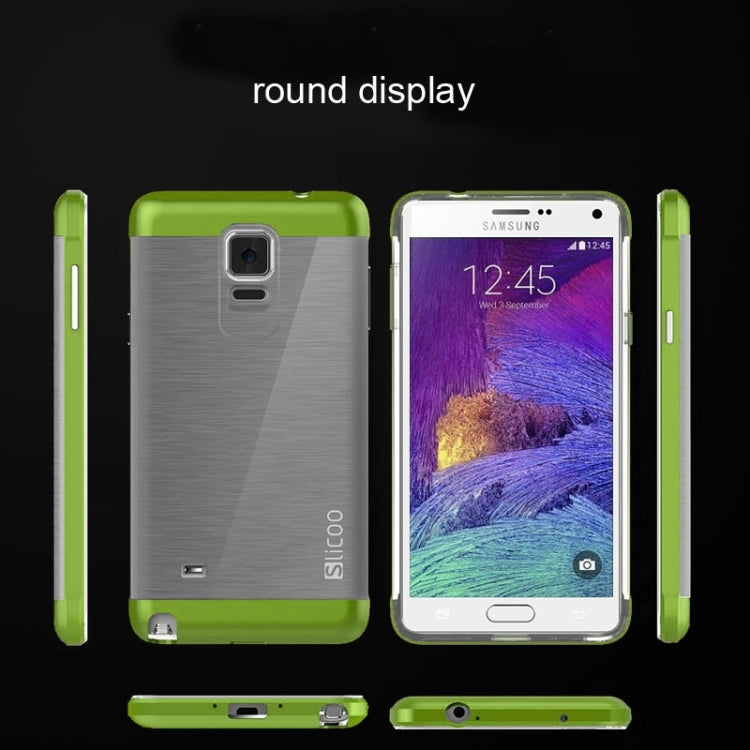 Slicoo Brushed Texture Electroplating Combination Case for Galaxy Note 4 / N910