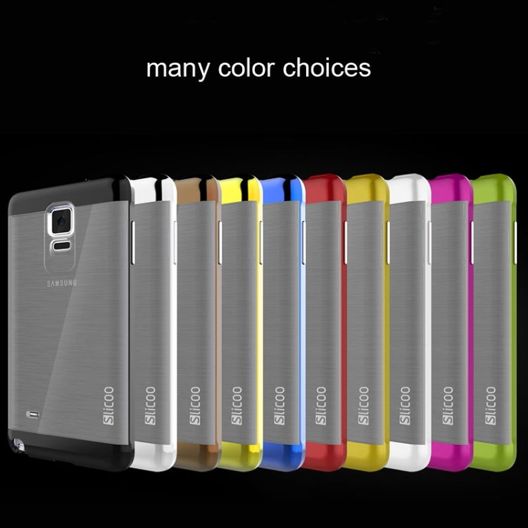 Slicoo Brushed Texture Electroplating Combination Case for Galaxy Note 4 / N910