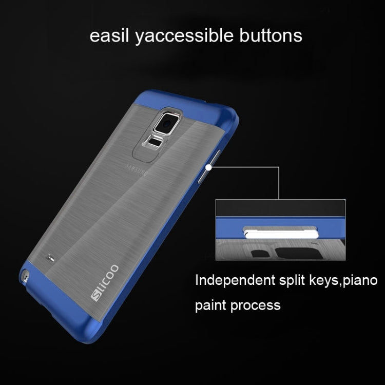 Slicoo Brushed Texture Electroplating Combination Case for Galaxy Note 4 / N910