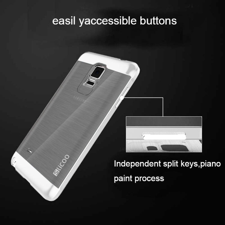 Slicoo Brushed Texture Electroplating Combination Case for Galaxy Note 4 / N910