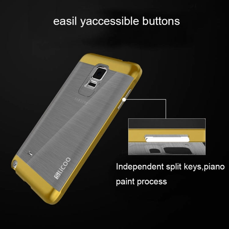 Slicoo Brushed Texture Electroplating Combination Case for Galaxy Note 4 / N910