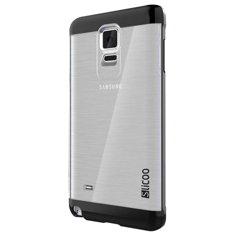 Slicoo Brushed Texture Electroplating Transparent Combination Case for Galaxy Note 4 / N910