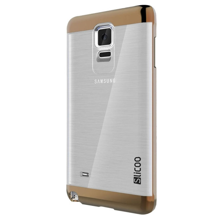 Slicoo Brushed Texture Electroplating Transparent Combination Case for Galaxy Note 4 / N910