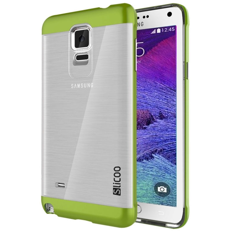 Slicoo Brushed Texture Electroplating Transparent Combination Case for Galaxy Note 4 / N910