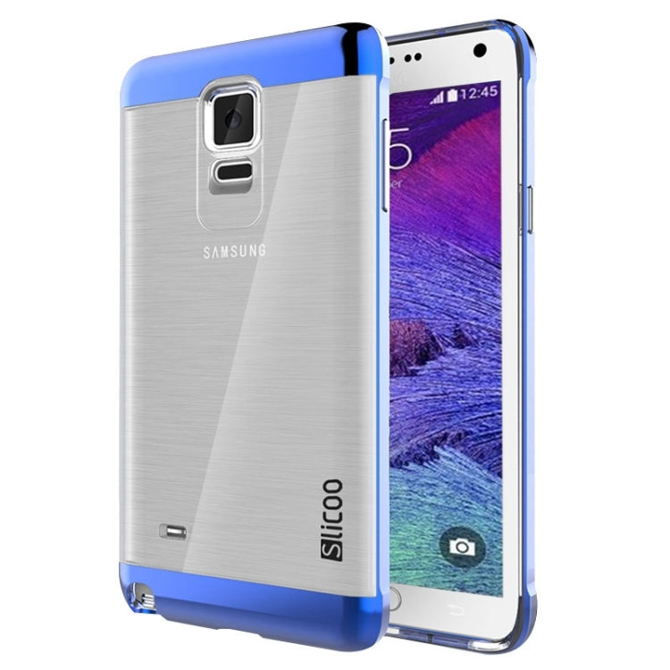 Slicoo Brushed Texture Electroplating Transparent Combination Case for Galaxy Note 4 / N910