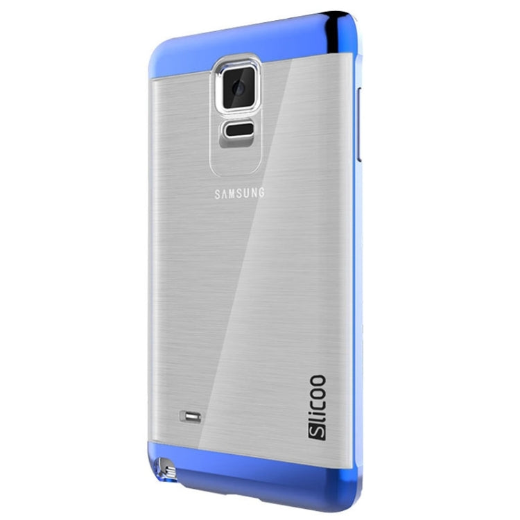 Slicoo Brushed Texture Electroplating Transparent Combination Case for Galaxy Note 4 / N910