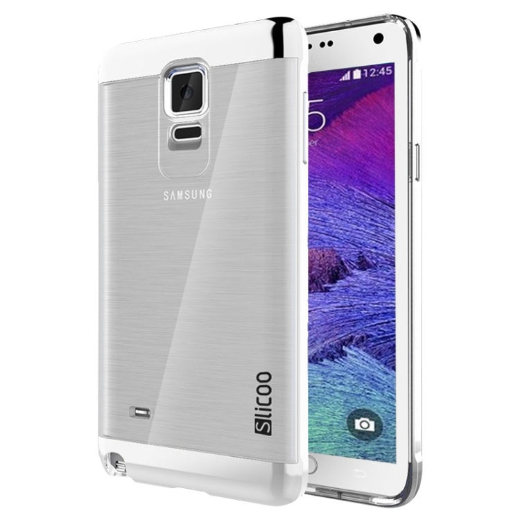 Slicoo Brushed Texture Electroplating Transparent Combination Case for Galaxy Note 4 / N910