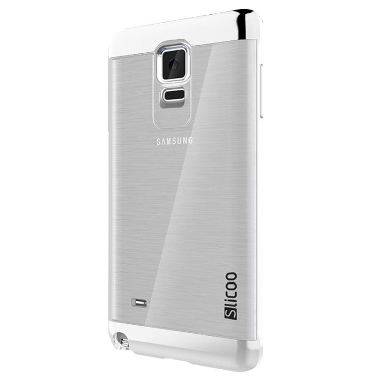 Slicoo Brushed Texture Electroplating Transparent Combination Case for Galaxy Note 4 / N910