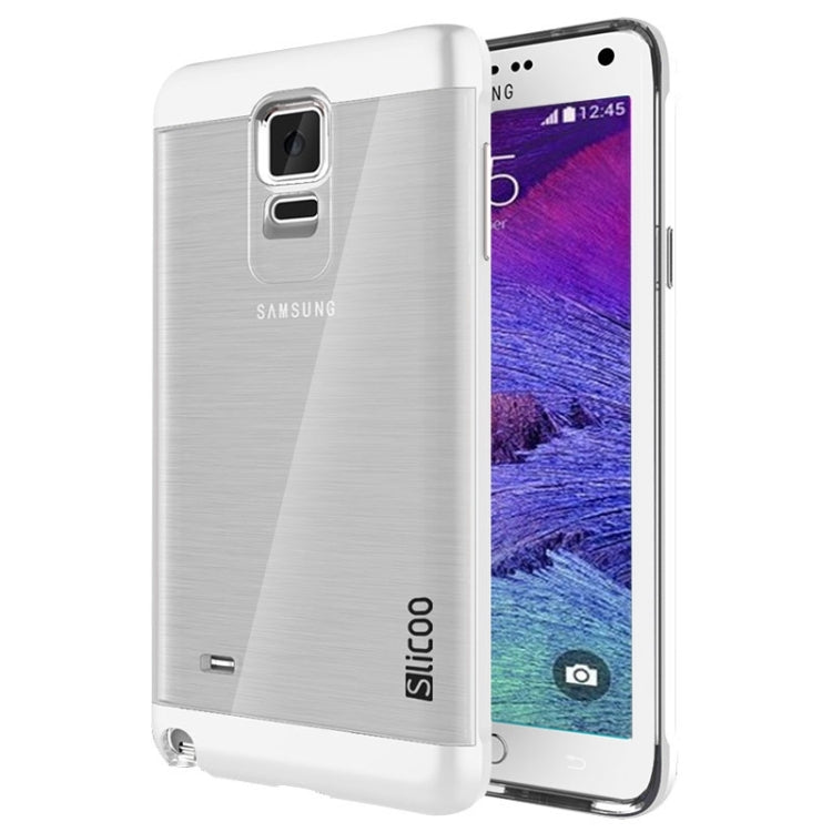 Slicoo Brushed Texture Electroplating Transparent Combination Case for Galaxy Note 4 / N910