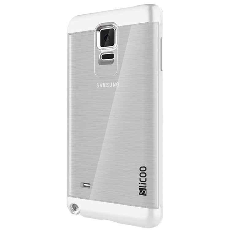 Slicoo Brushed Texture Electroplating Transparent Combination Case for Galaxy Note 4 / N910