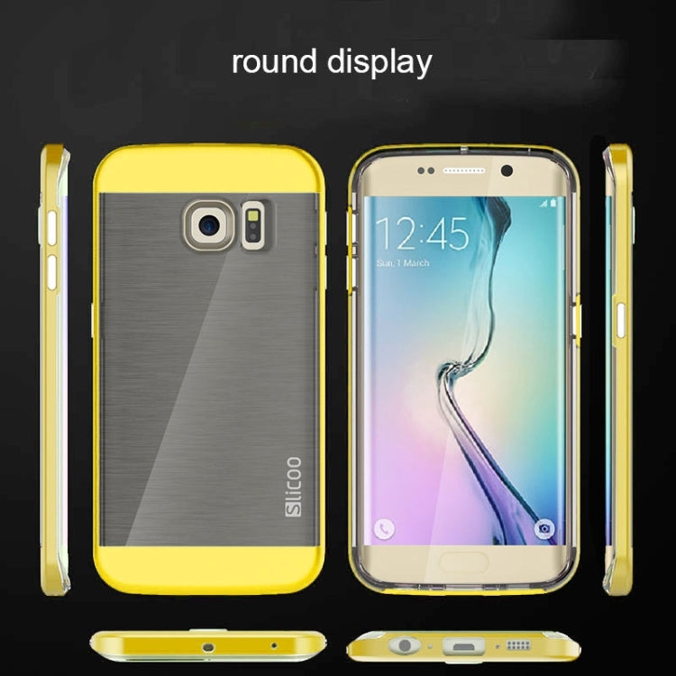 Slicoo for Galaxy S6 / G920 Brushed Texture Electroplating Combination Case