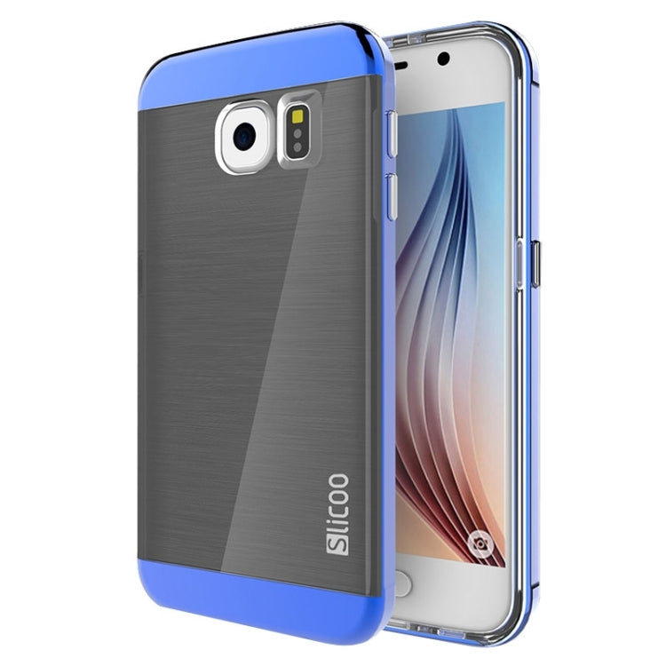 Slicoo for Galaxy S6 / G920 Brushed Texture Electroplating Combination Case