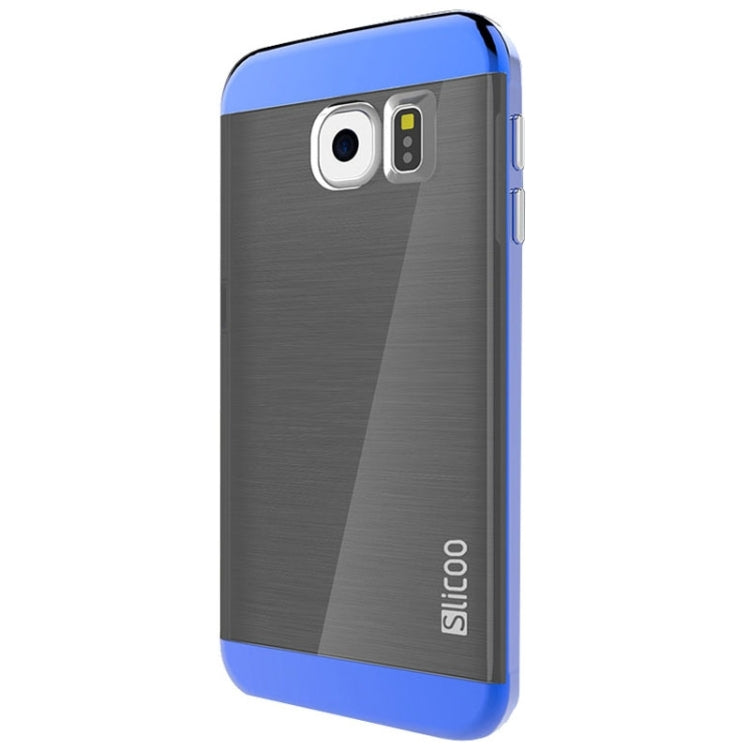 Slicoo for Galaxy S6 / G920 Brushed Texture Electroplating Combination Case