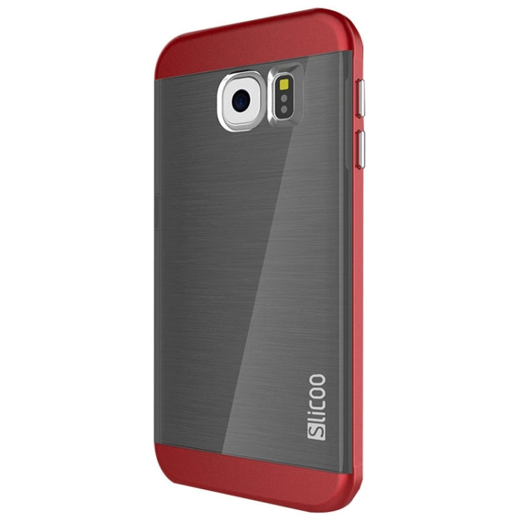 Slicoo for Galaxy S6 / G920 Brushed Texture Electroplating Combination Case
