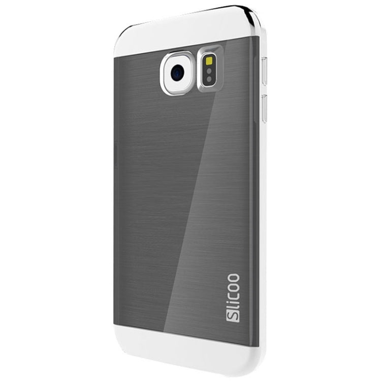 Slicoo for Galaxy S6 / G920 Brushed Texture Electroplating Combination Case