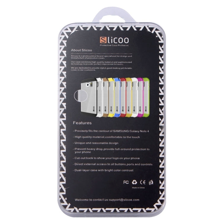 Slicoo for Galaxy S6 / G920 Brushed Texture Electroplating Combination Case