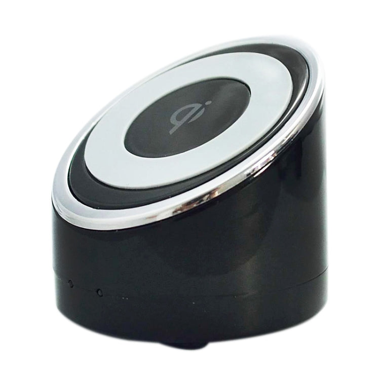 Qi Cylindric Wireless Charger Charging Pad Charging Station Transmitter, For iPhone 8 / 8 Plus / X &  Galaxy Note 2 / Note 3 / S3 /S4 / S5, Nexus 4 / Nexus 5, HTC 8X, Nokia Lumia 920 / 820(Black)