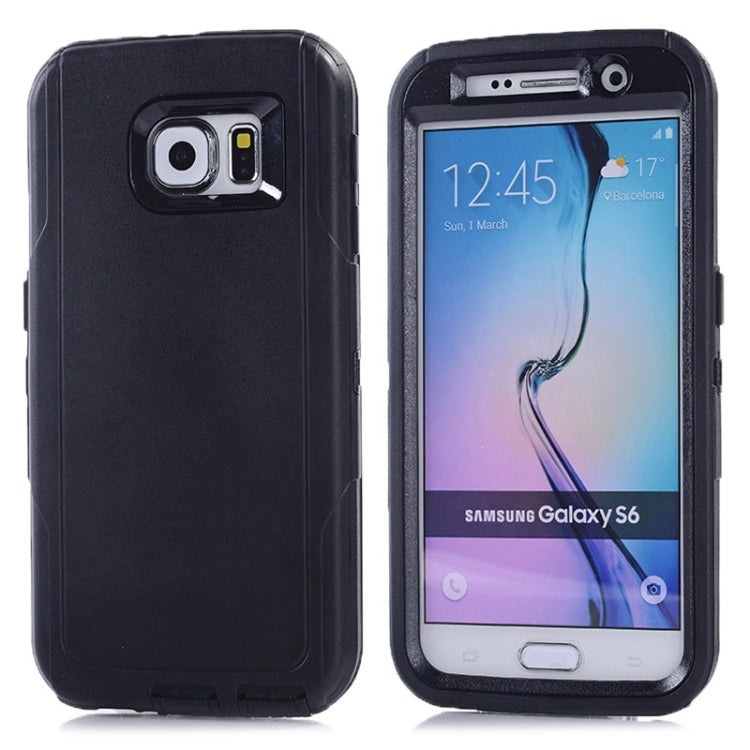 For Galaxy S6 / G920 3 in 1 Hybrid Silicon & Plastic Protective Case