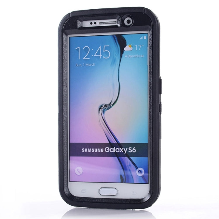 For Galaxy S6 / G920 3 in 1 Hybrid Silicon & Plastic Protective Case
