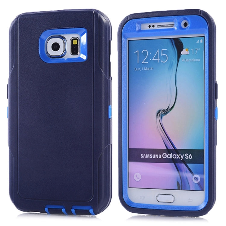 For Galaxy S6 / G920 3 in 1 Hybrid Silicon & Plastic Protective Case