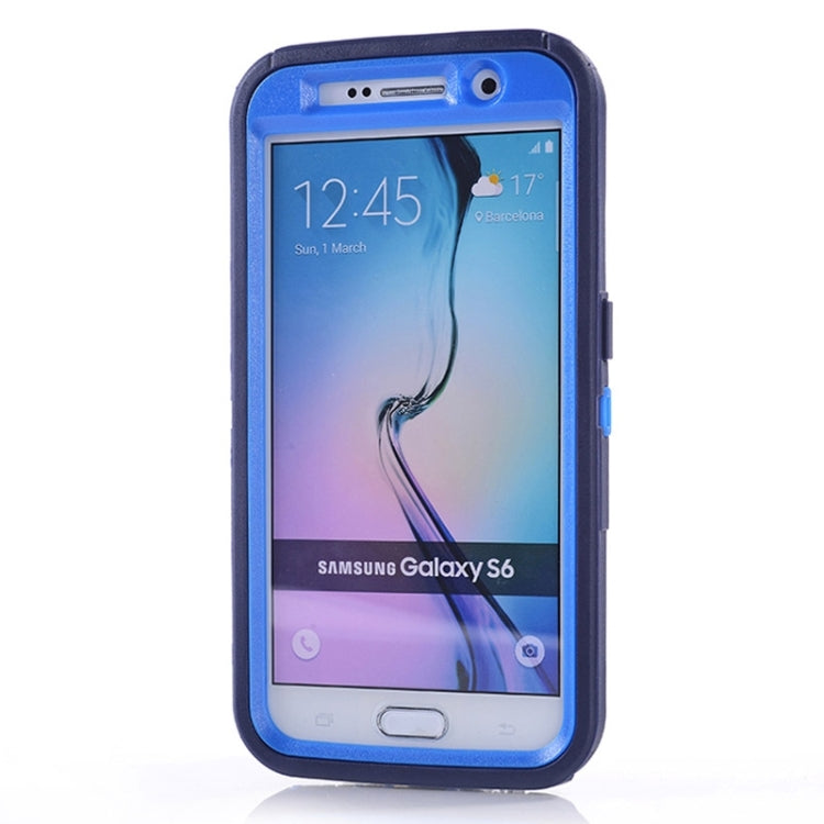For Galaxy S6 / G920 3 in 1 Hybrid Silicon & Plastic Protective Case