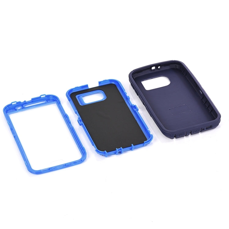 For Galaxy S6 / G920 3 in 1 Hybrid Silicon & Plastic Protective Case