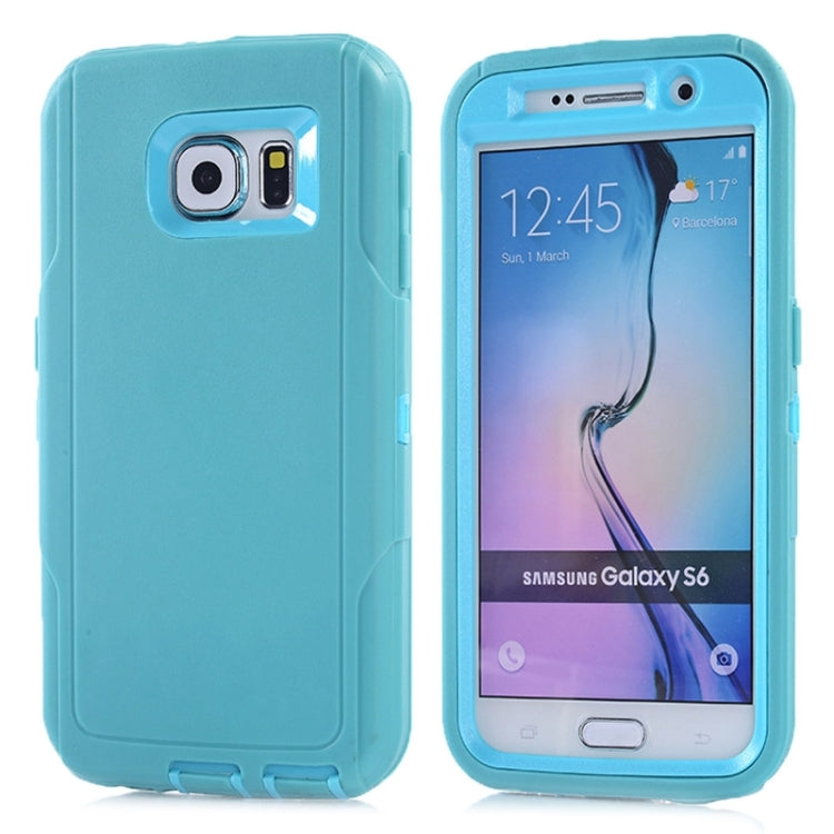 For Galaxy S6 / G920 3 in 1 Hybrid Silicon & Plastic Protective Case
