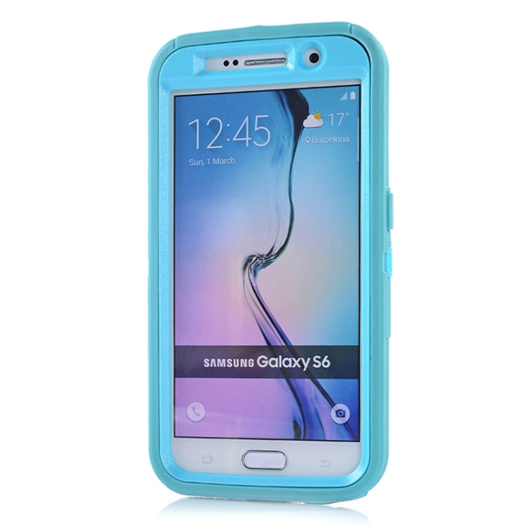 For Galaxy S6 / G920 3 in 1 Hybrid Silicon & Plastic Protective Case