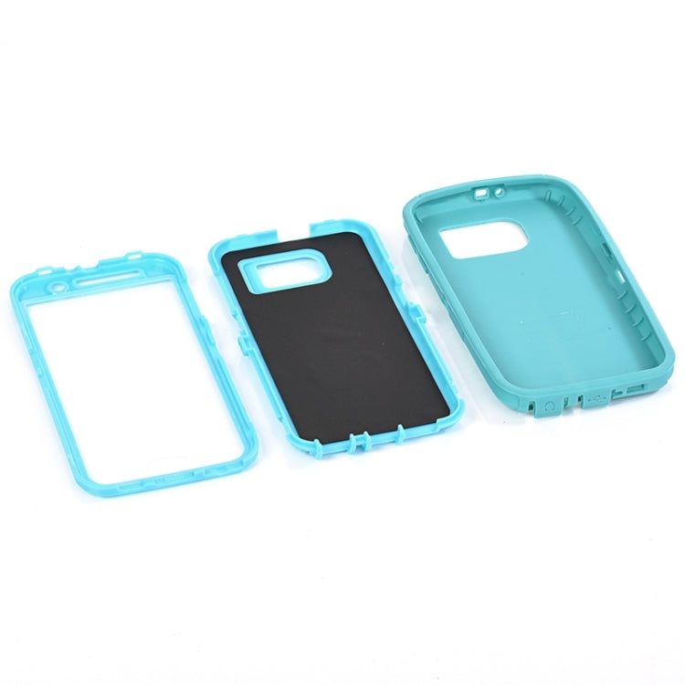 For Galaxy S6 / G920 3 in 1 Hybrid Silicon & Plastic Protective Case