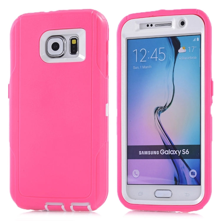For Galaxy S6 / G920 3 in 1 Hybrid Silicon & Plastic Protective Case