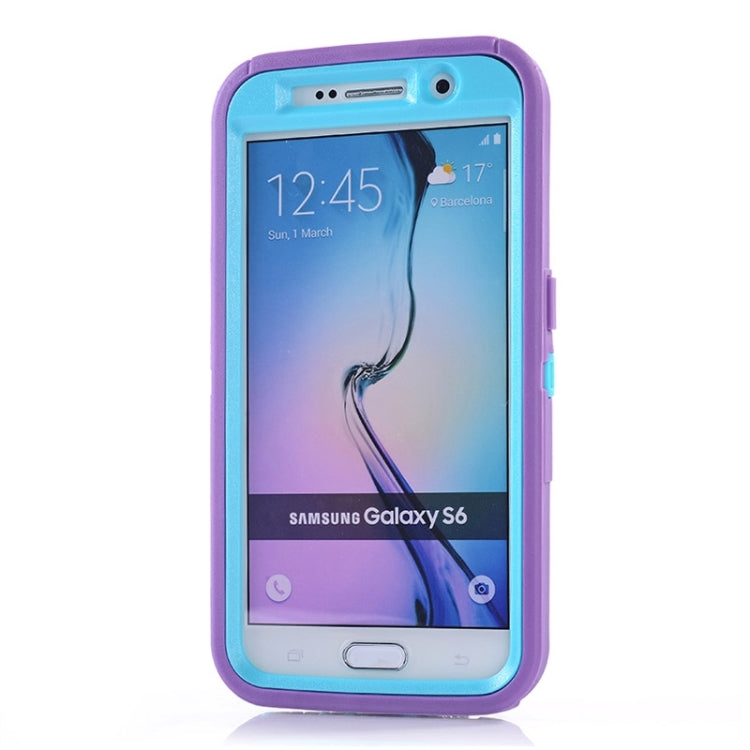 For Galaxy S6 / G920 3 in 1 Hybrid Silicon & Plastic Protective Case