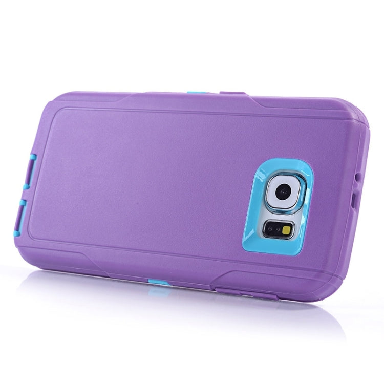 For Galaxy S6 / G920 3 in 1 Hybrid Silicon & Plastic Protective Case