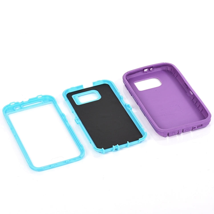 For Galaxy S6 / G920 3 in 1 Hybrid Silicon & Plastic Protective Case