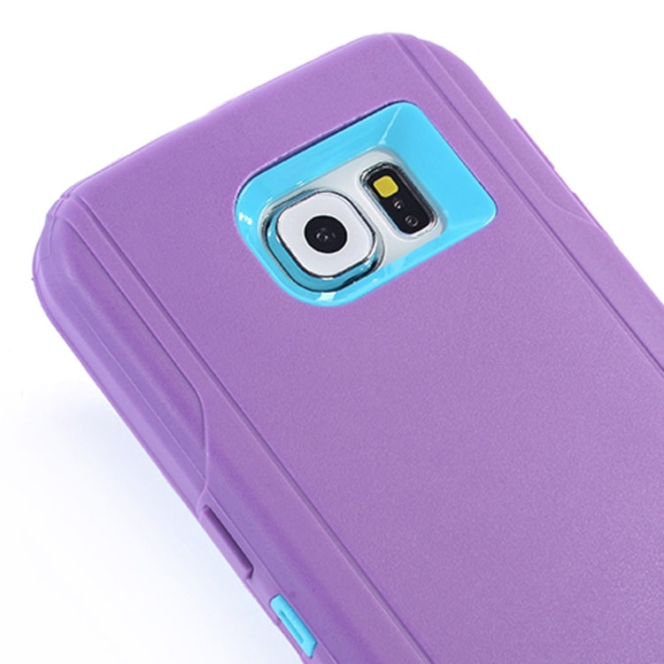 For Galaxy S6 / G920 3 in 1 Hybrid Silicon & Plastic Protective Case
