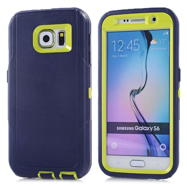 For Galaxy S6 / G920 3 in 1 Hybrid Silicon & Plastic Protective Case