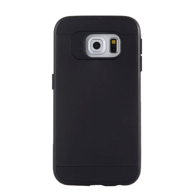 For Galaxy S6 Edge / G925 Brushed Texture TPU + PC Armor Combination Case