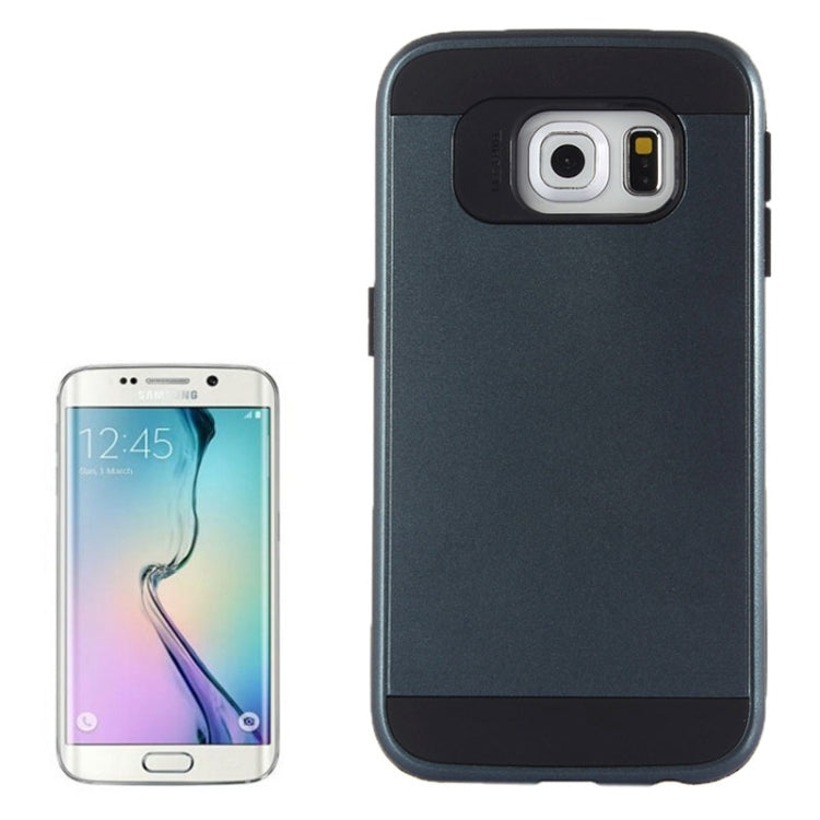 For Galaxy S6 Edge / G925 Brushed Texture TPU + PC Armor Combination Case