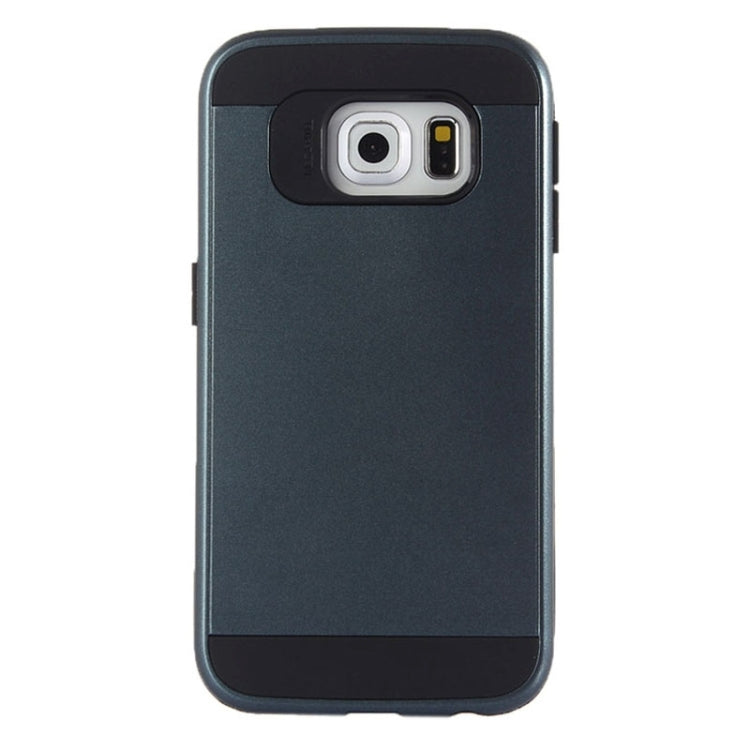 For Galaxy S6 Edge / G925 Brushed Texture TPU + PC Armor Combination Case