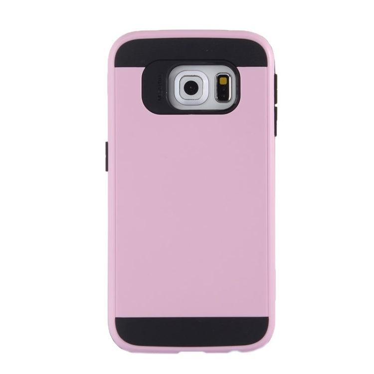 For Galaxy S6 Edge / G925 Brushed Texture TPU + PC Armor Combination Case