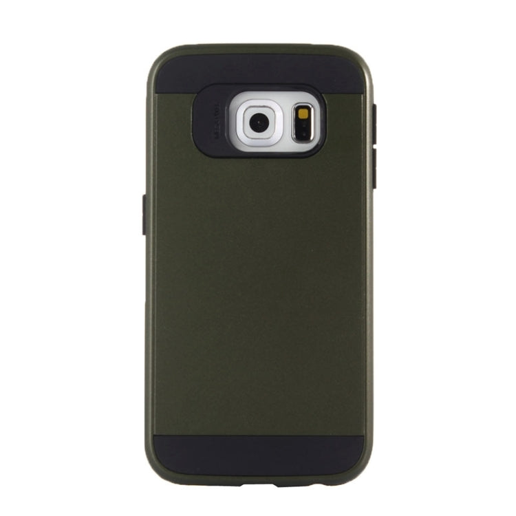 For Galaxy S6 Edge / G925 Brushed Texture TPU + PC Armor Combination Case