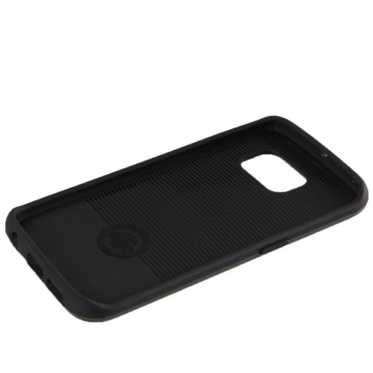For Galaxy S6 Edge / G925 Brushed Texture TPU + PC Armor Combination Case
