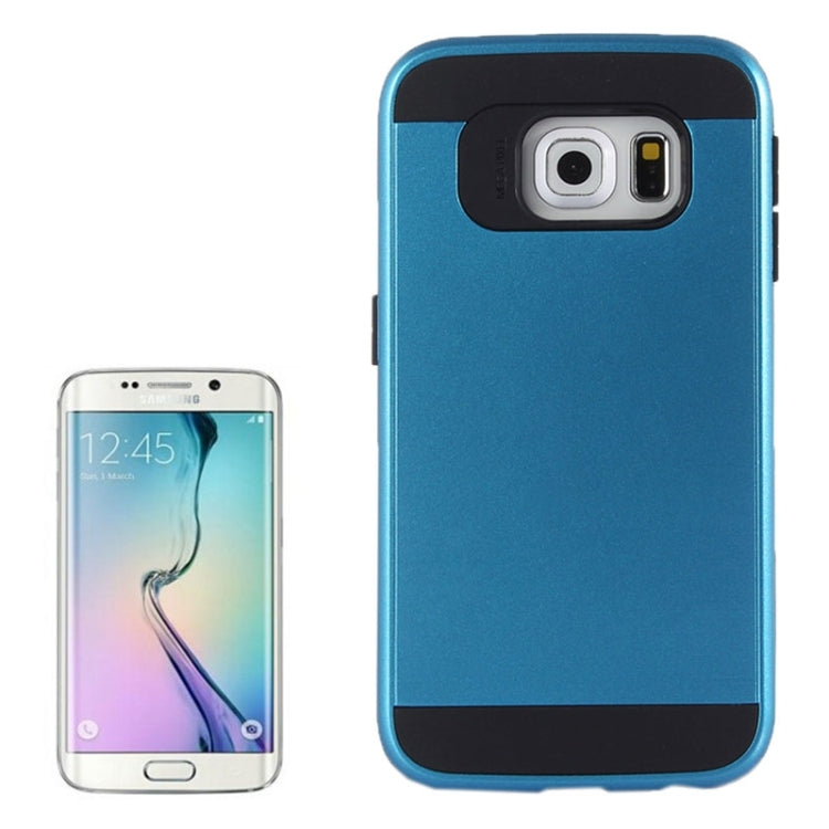 For Galaxy S6 Edge / G925 Brushed Texture TPU + PC Armor Combination Case