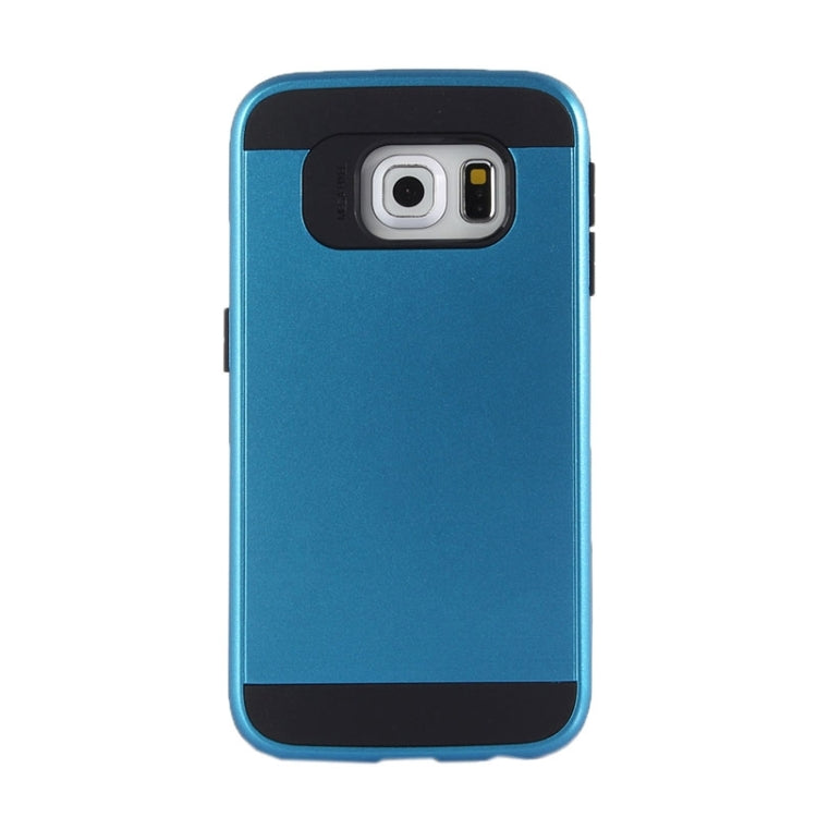For Galaxy S6 Edge / G925 Brushed Texture TPU + PC Armor Combination Case